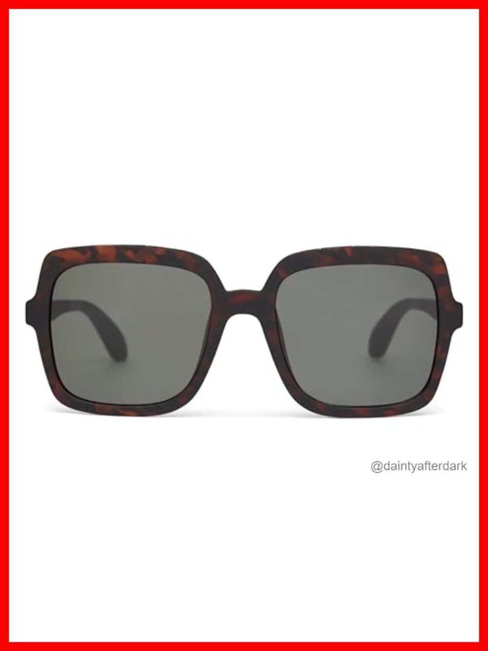 Square Polarized Sunglasses UV Protection Full Frame Lightweight Non Slip